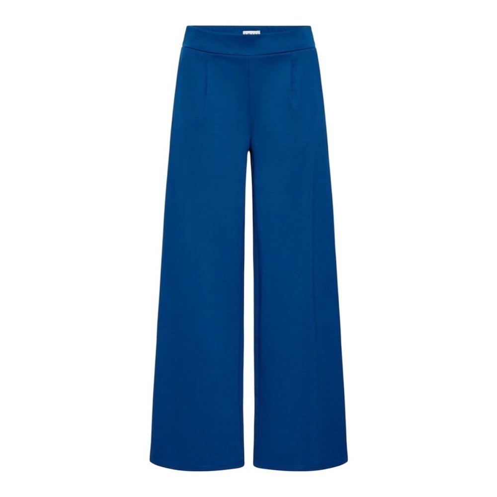 ICHI IHKATE Long Wide Leg Elastic Waist Trousers